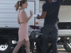 Melissa Benoist & Mehcad Brooks On Set