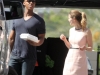 Melissa Benoist & Mehcad Brooks On Set